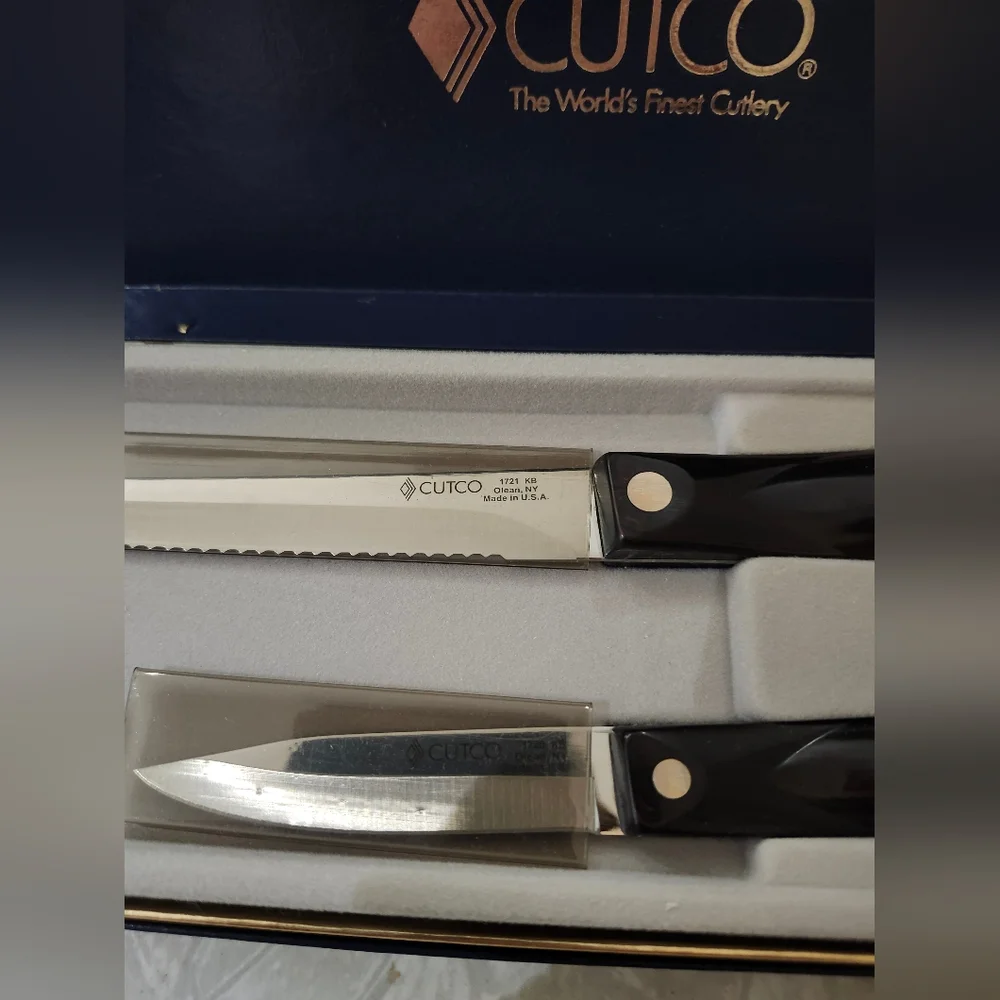 Cutco Black Knife Set - Pairing Knife and Serated New